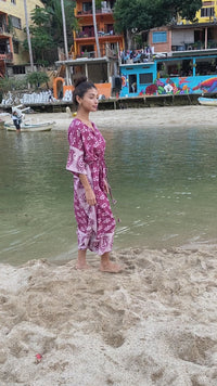 pink kaftan dress - The Fox and the Mermaid