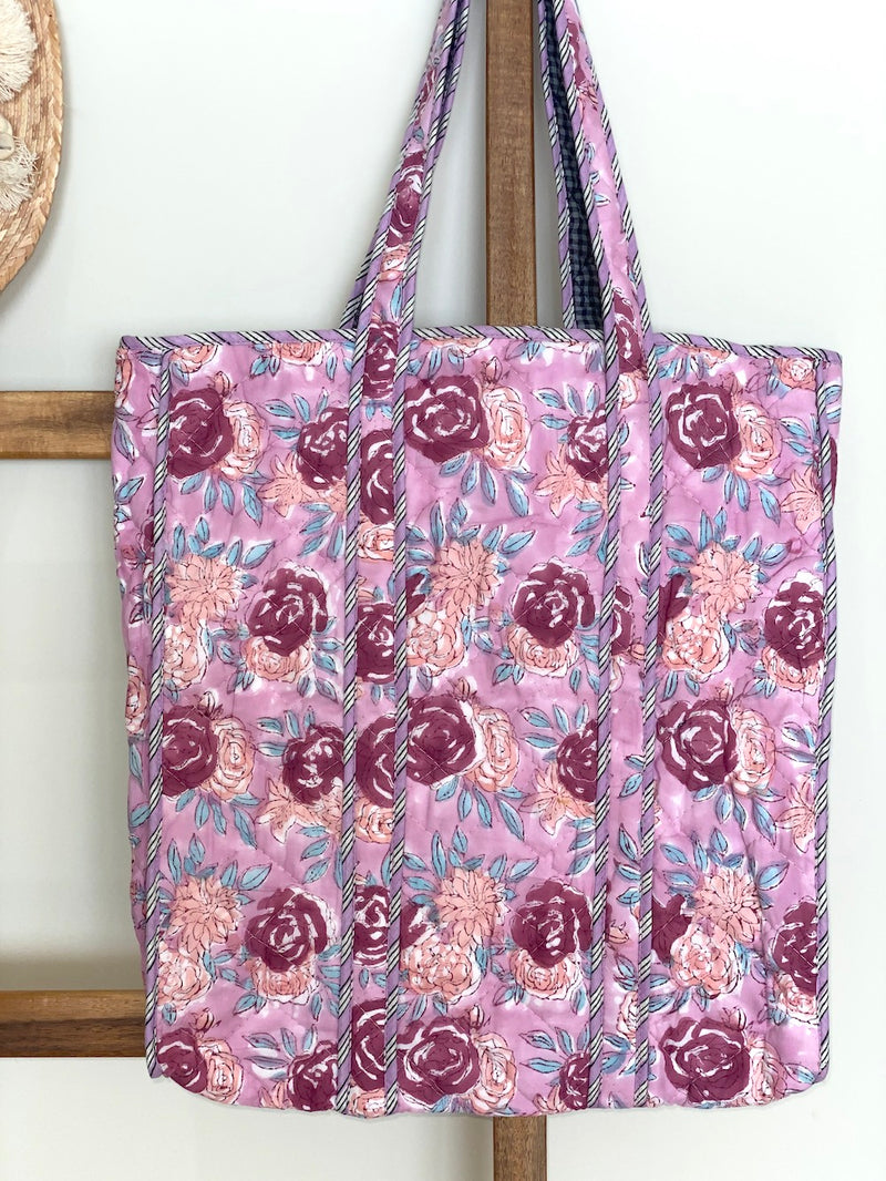 close up of reversible bag  - The Fox and the Mermaid