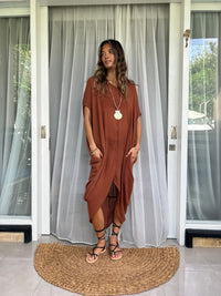 long ramie plant kaftan