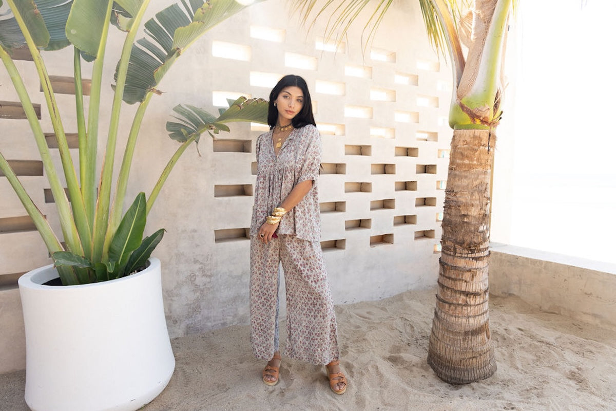 matching rayon top and pants - The Fox and the Mermaid