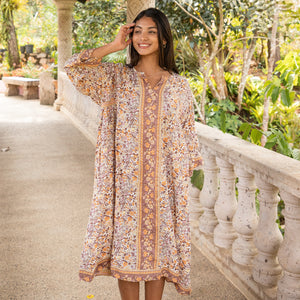 long house dress rayon  - The Fox and the Mermaid