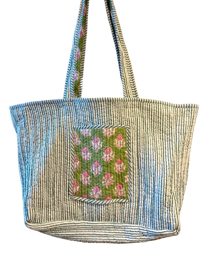 reverse side of green bag - The Fox and the mermaid