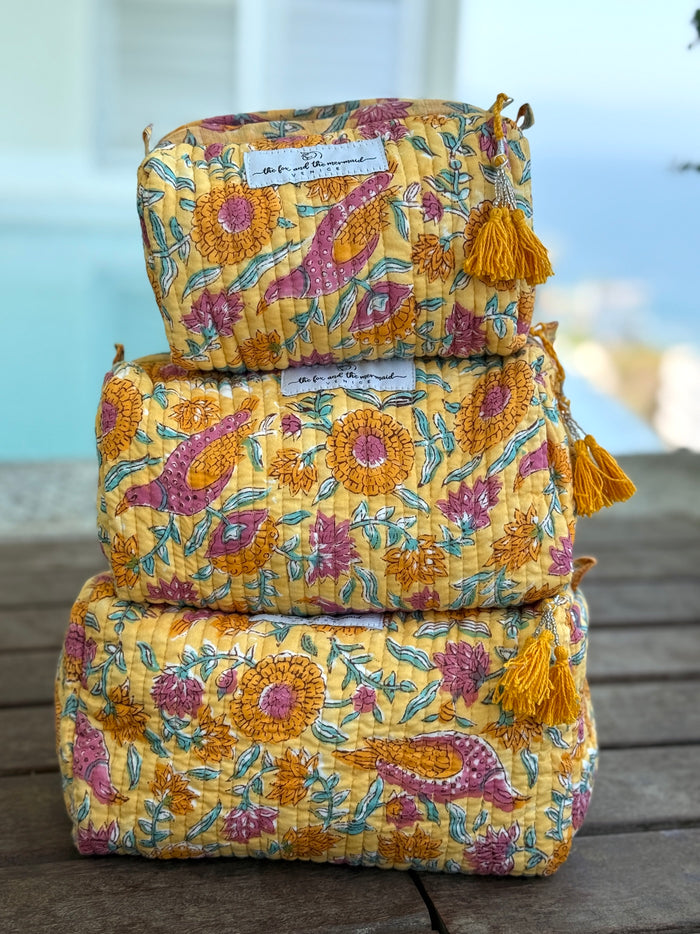 gift set of cosmetics bags - The Fox and the Mermaid