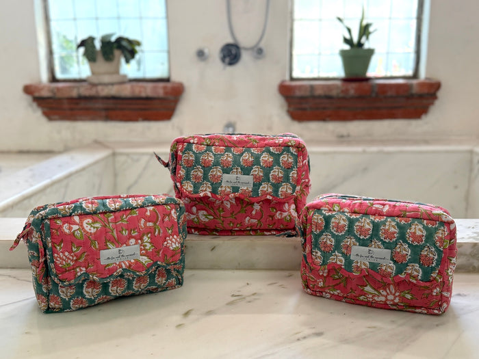 three organization bags for travel and storage