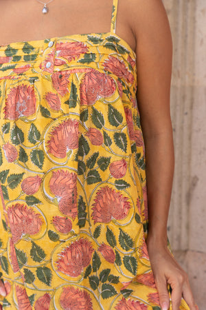 detail-yellow-fabric - The Fox and the Mermaid