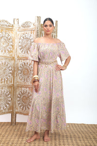 maxi dress with elastic waist - The Fox and the Mermaid