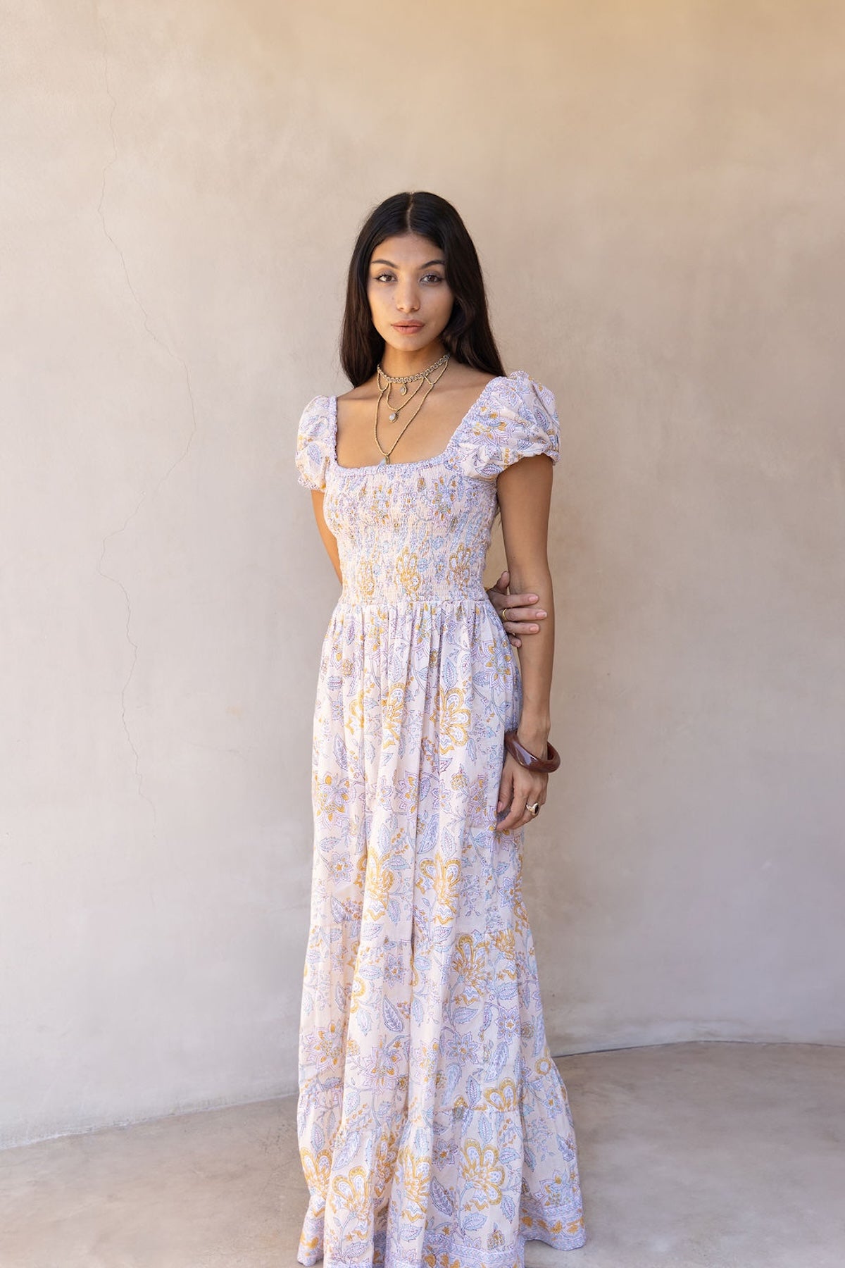 Paloma Dress: Buttermilk L