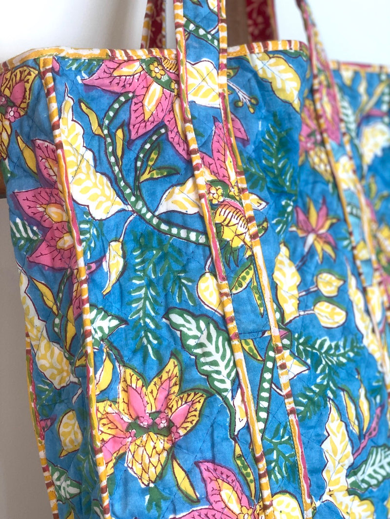 floral printed tote  - The Fox and the Mermaid