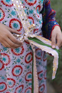 EMBROIDERED KIMONO DETAIL - THE FOX AND THE MERMAID