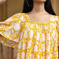 INDIAN BLOCK PRINTED DRESS DETAILS - The Fox and the Mermaid