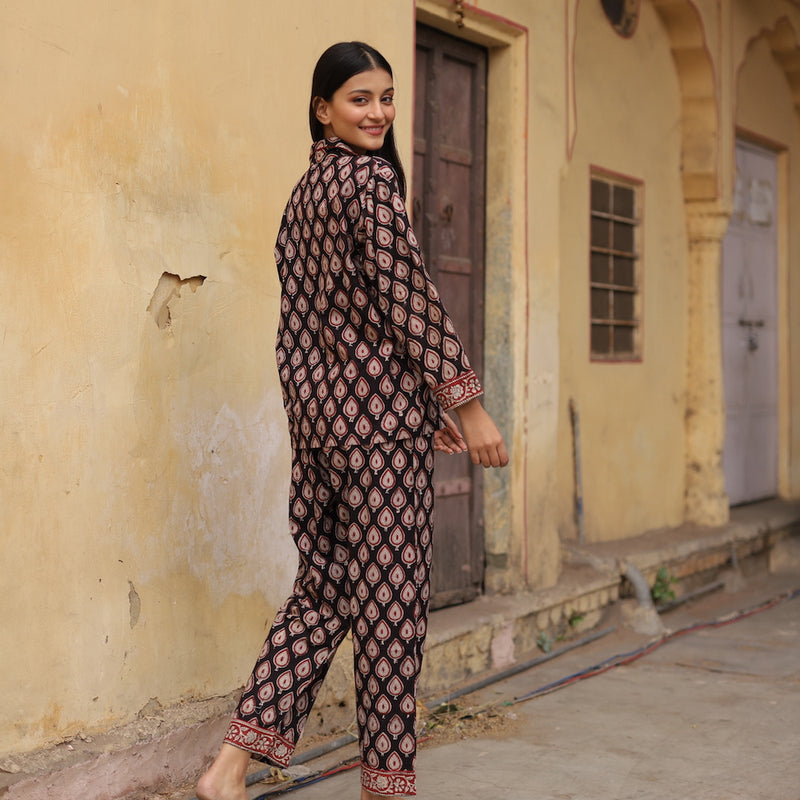 back of indian pajamas - The Fox and the Mermaid