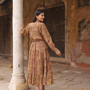 back of kalamkari dress  - The Fox and the Mermaid