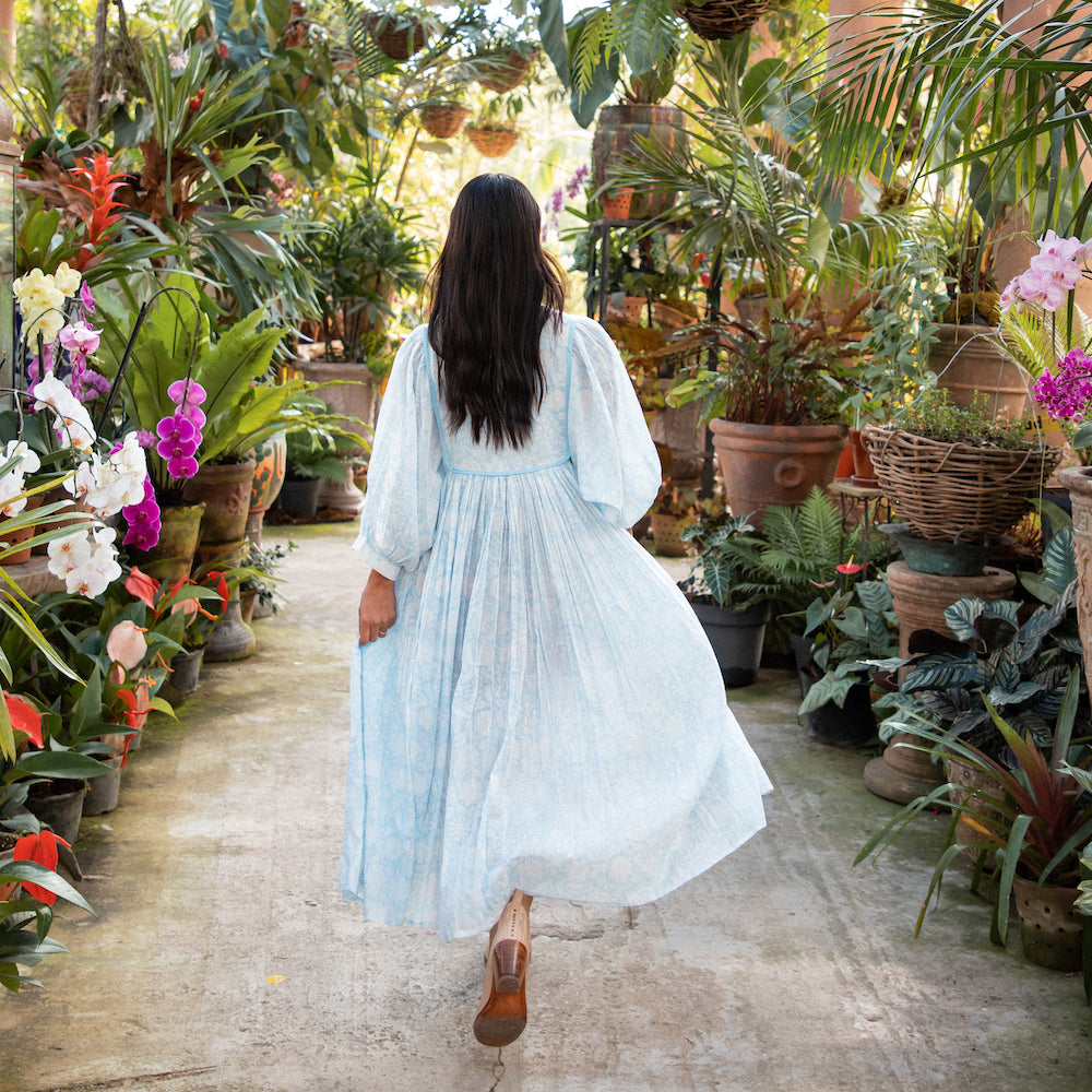 back of flowy dress - The Fox and the Mermaid