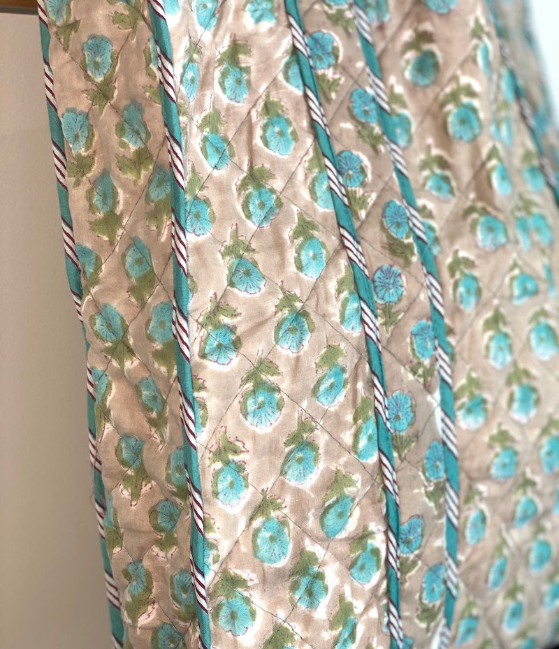 block printed bag detail  - The Fox and the Mermaid