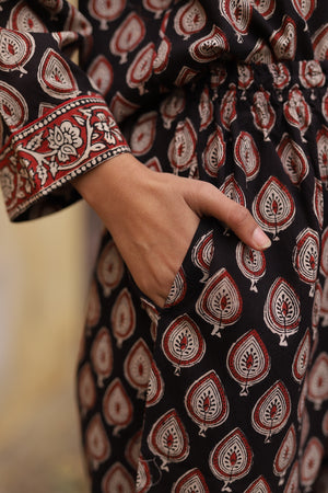 pocket detail on pajamas - The Fox and the Mermaid