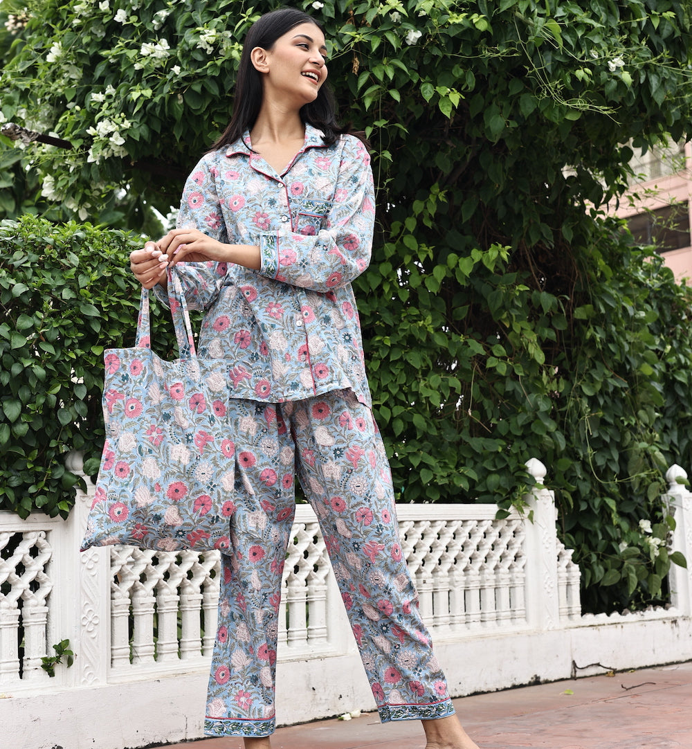 Block Printed Pajama Sets – The Fox and The Mermaid