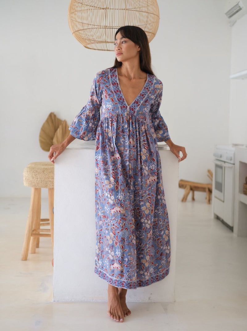 indian block printed dress - The Fox and the Mermaid