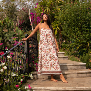 hand printed summer dress - The Fox and the Mermaid