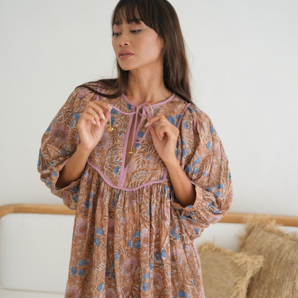 indian cotton hippie dresses Vintage Red Floral Indian Cotton Gauze Hippie Dress