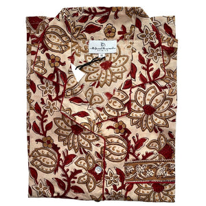 bagru pajama top  The Fox and the Mermaid