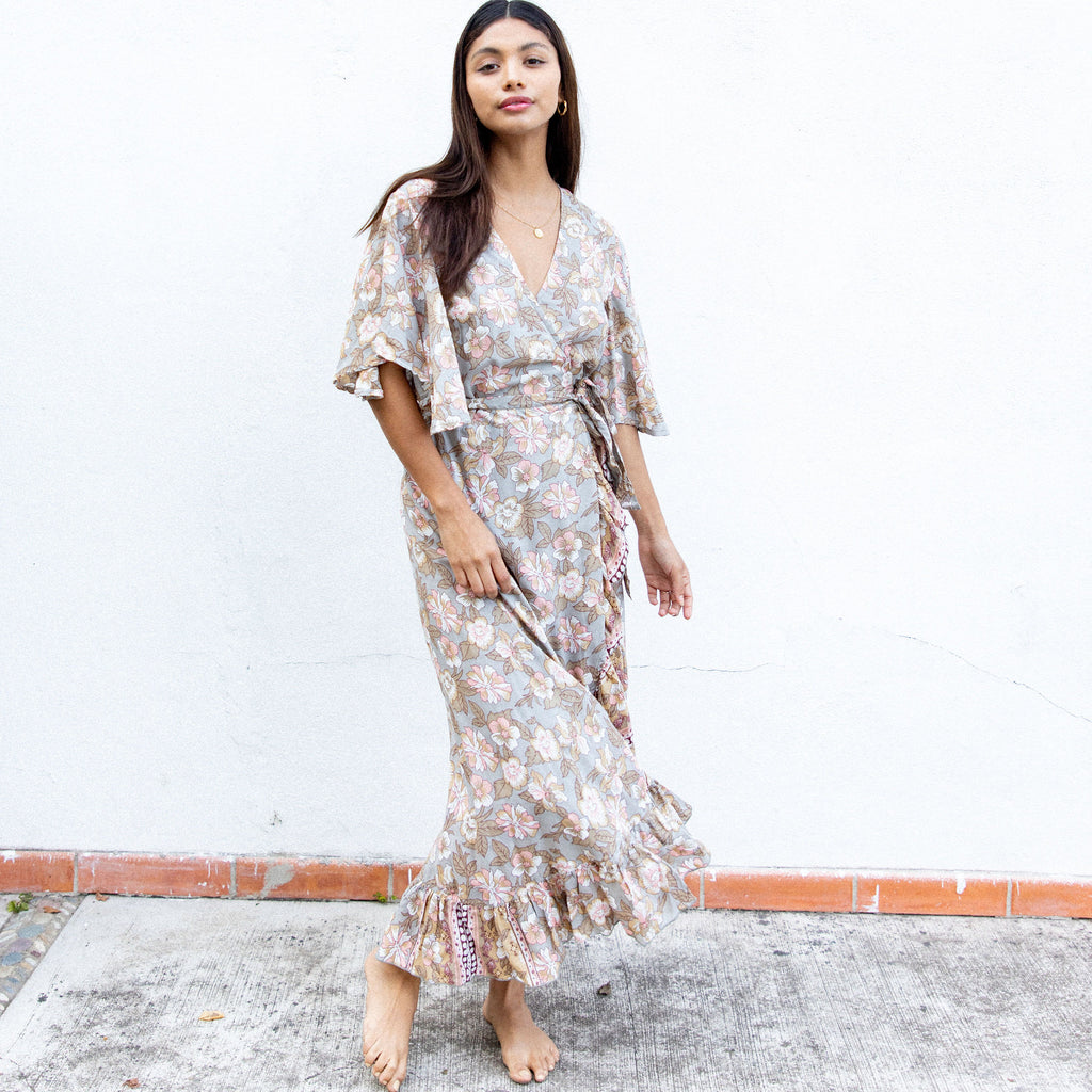 flowy wrap dress  - The Fox and the Mermaid