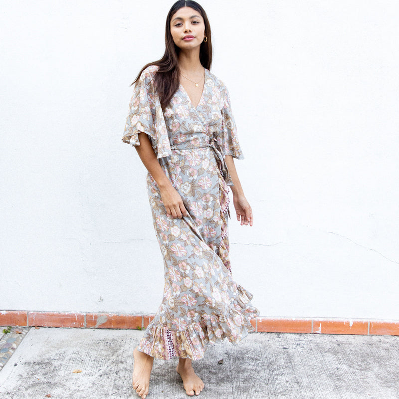 flowy wrap dress  - The Fox and the Mermaid