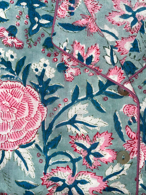 block printed fabric detail - The Fox and the Mermaid