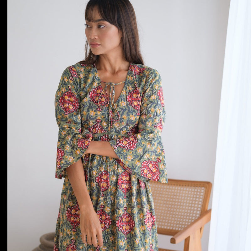 cotton indian dress - The Fox and the Mermaid