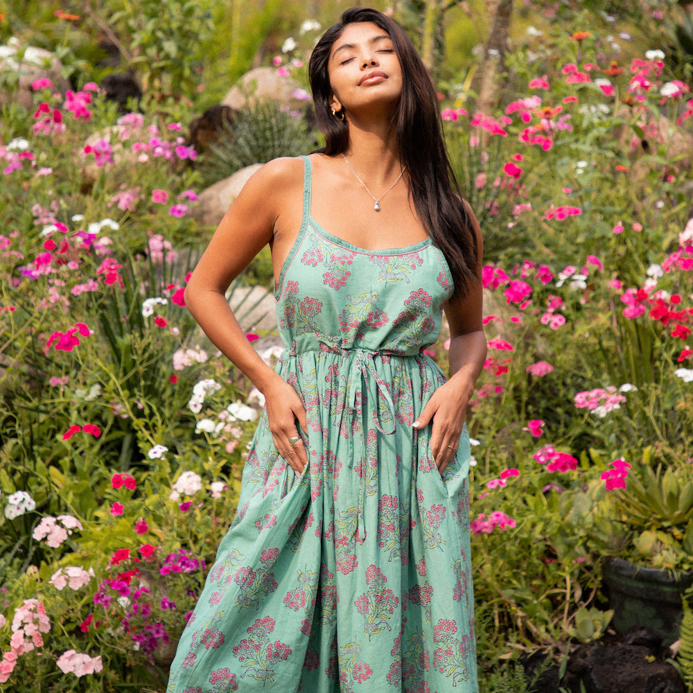 floral strappy dress - The Fox and the Mermaid