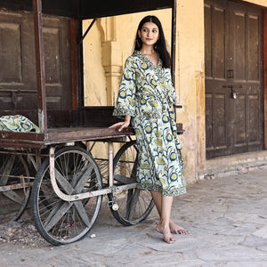 indian cotton hand printed robe - The Fox and the Mermaid