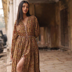 sustainably made indian maxi dress  - The Fox and the Mermaid