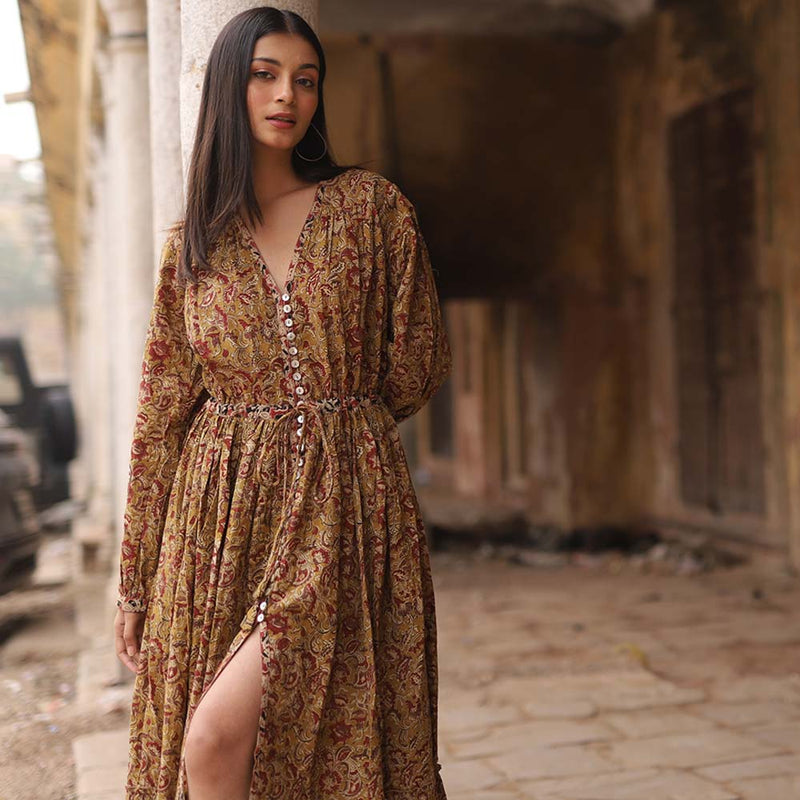 sustainably made indian maxi dress  - The Fox and the Mermaid