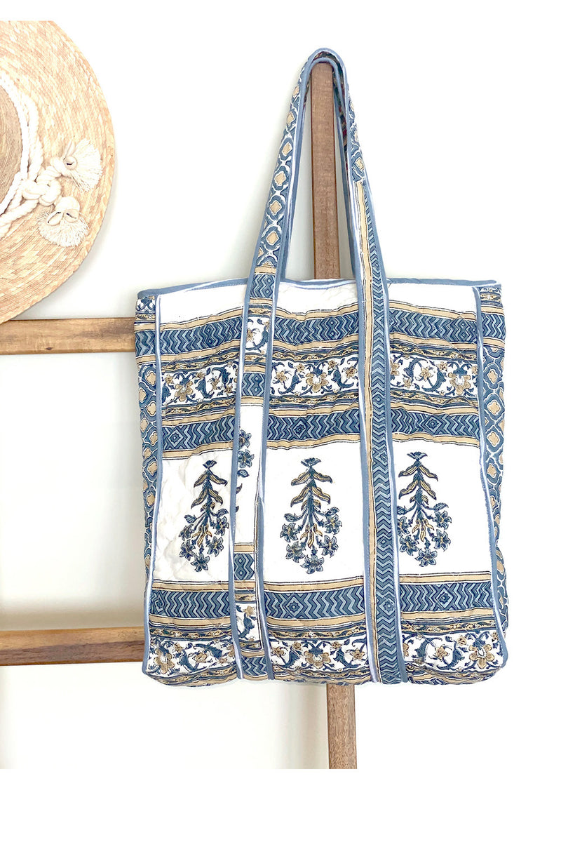 mughal printed reversible bag  - The Fox and the Mermaid