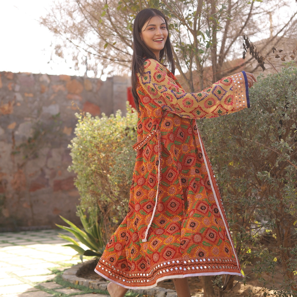 orange indian robe - The Fox and the Mermaid