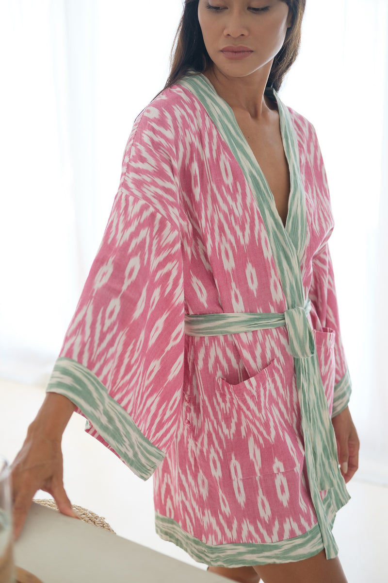 indian handwoven cotton kimono - The Fox and the Mermaid