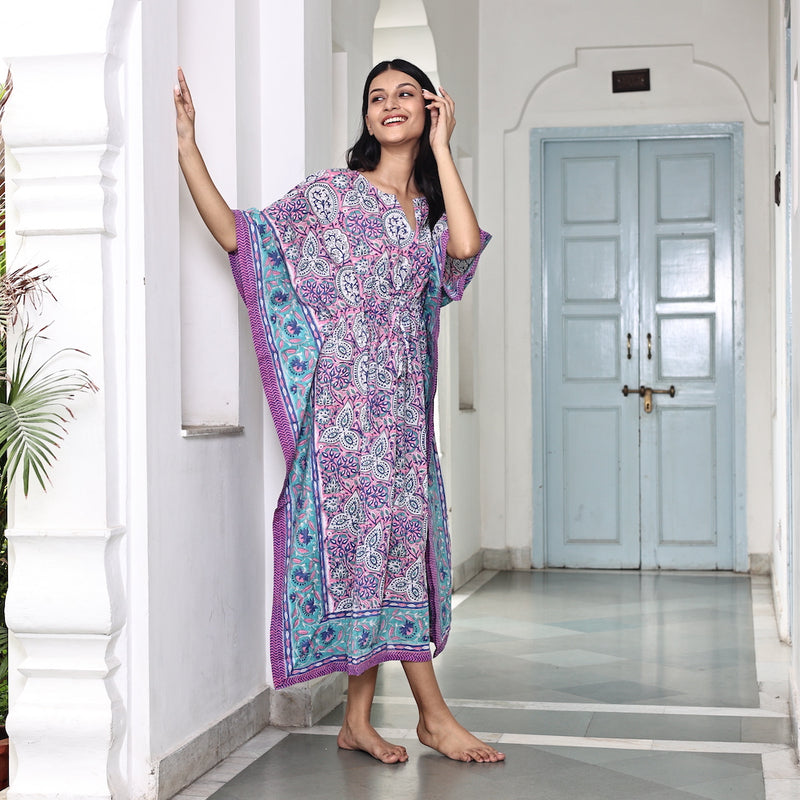 purple and pink kaftan - The Fox and the Mermaid