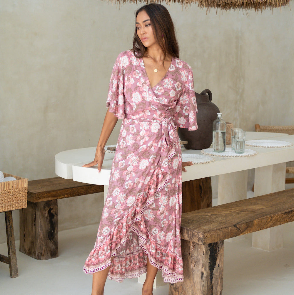 boho wrap dress - The Fox and the Mermaid