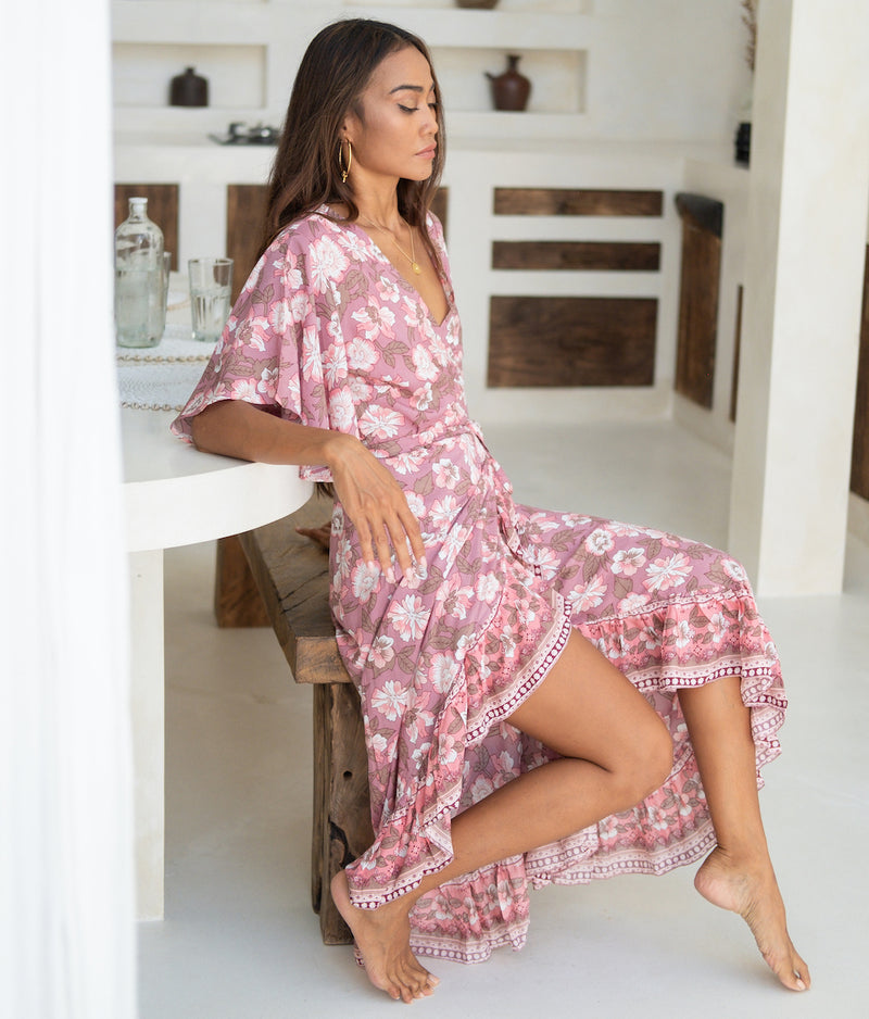 soft rayon wrap dress - The Fox and the Mermaid