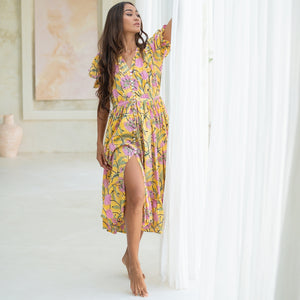 indian hand printed maxi - The Fox and the Mermaid